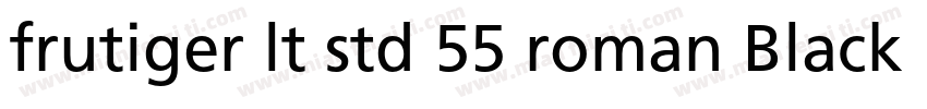 frutiger lt std 55 roman Black字体转换